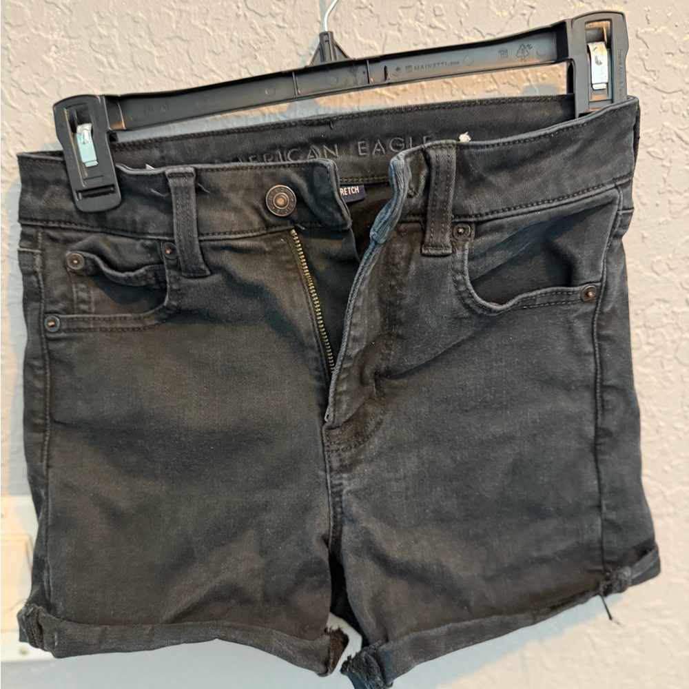American Eagle Outfitters Women's Dark Gray Jean Shorts